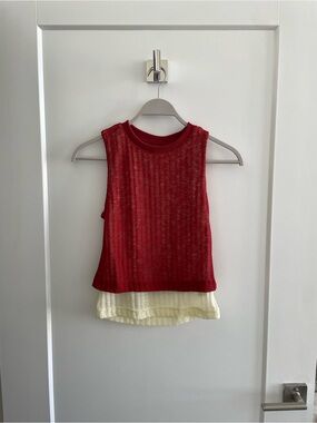 Vrg Grl Jil Top in Burnt Red
